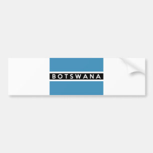 botswana vlagland schweiz - naam bumpersticker