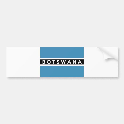 botswana vlagland schweiz - naam bumpersticker (Voorkant)