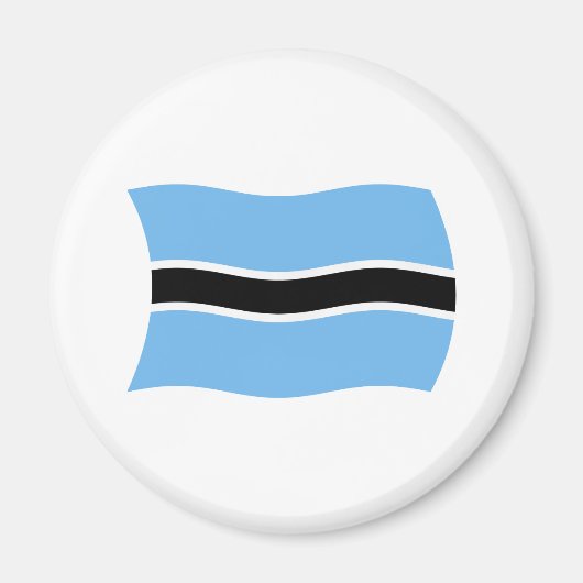 Botswana Vlagmagneet Magneet (Voorkant)