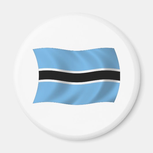 Botswana Vlagmagneet Magneet (Voorkant)