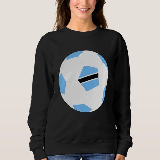 Botswana Voetbal Motswana Flag Jersey Pride Trui (Voorkant)