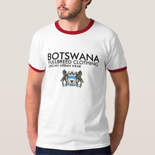 BOTSWANA, VOLBLOED KLEDING, AFRIKAANSE URBA... T-SHIRT (Voorkant)