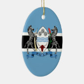 Botswana Wapenmunt/vlag Keramisch Ornament (Rechts)