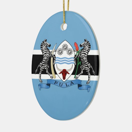 Botswana Wapenmunt/vlag Keramisch Ornament (Links)