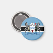 Botswana Wapenmunt/vlag Magneet (Voorkant / Achterkant)