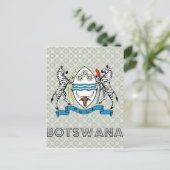 Botswana wapenschild briefkaart (Staand voorkant)