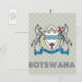 Botswana wapenschild briefkaart (Voorkant / Achterkant)