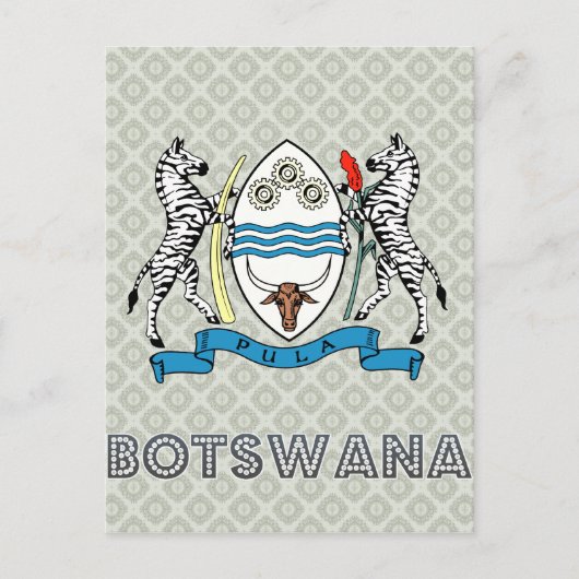Botswana wapenschild briefkaart (Voorkant)