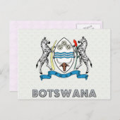 Botswana wapenschild briefkaart (Voorkant / Achterkant)
