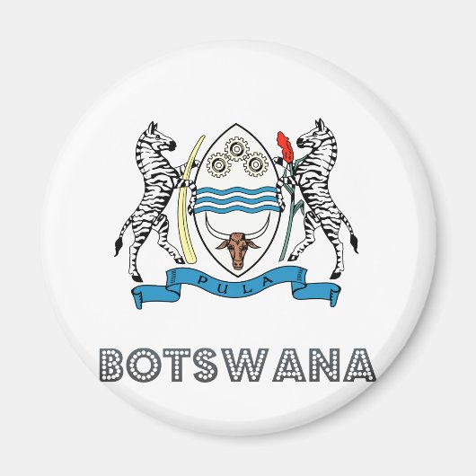 Botswana wapenschild magneet (Voorkant)