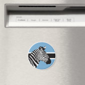 Botswana Zebra Batswana Nationale Dierenvlag Magneet (Insitu (Vaatwasser))