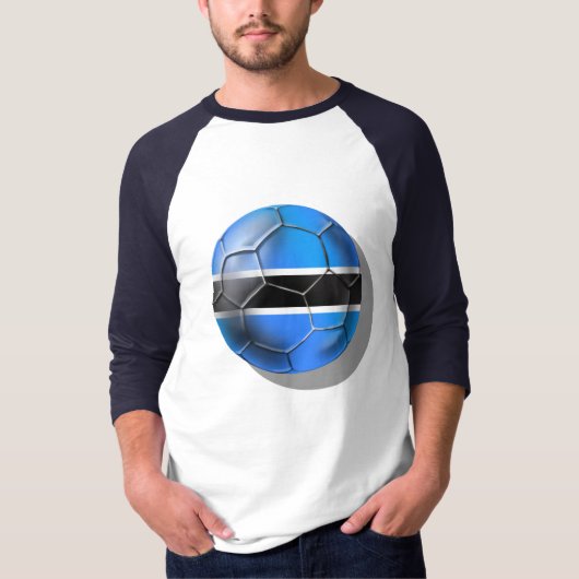 Botswana Zebras voetbal football shirten T-shirt (Voorkant)