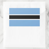 Botswana Zelfklevende Vlag Rechthoekige Sticker (Tas)