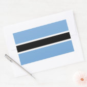 Botswana Zelfklevende Vlag Rechthoekige Sticker (Envelop)