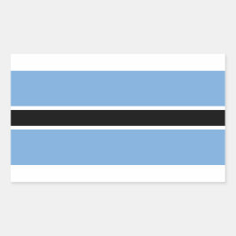 Botswana Zelfklevende Vlag Rechthoekige Sticker