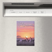 Botswana zonsondergang reizen magneet (Insitu (Vaatwasser))