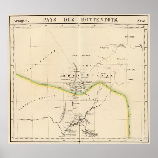 Botswana, Zuid-Afrika 51 Poster (Voorkant)