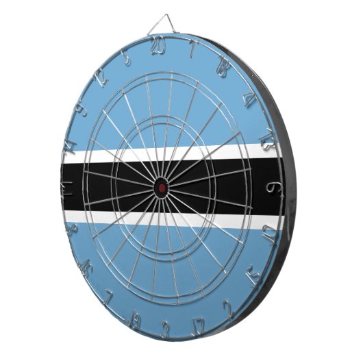 Botswanaanse vlag (Botswana) Dartbord (Voorkant Rechts)