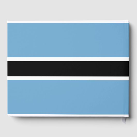 Botswanaanse vlag (Botswana) Gastenboek (Achterkant)