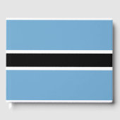 Botswanaanse vlag (Botswana) Gastenboek (Voorkant)