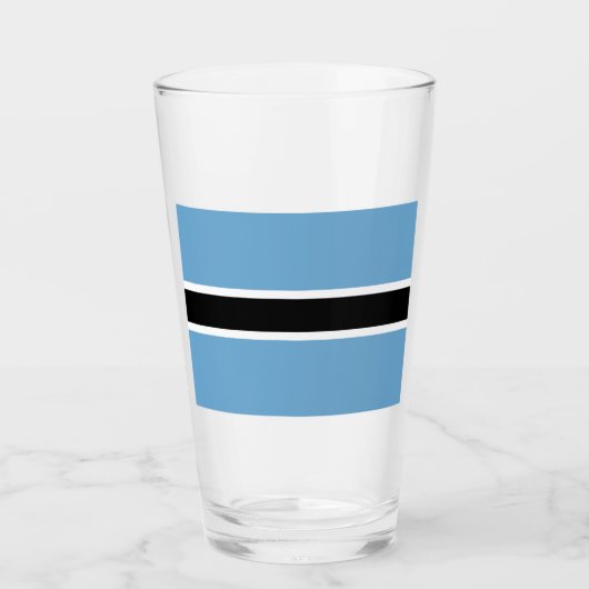 Botswanaanse vlag (Botswana) Glas (Voorkant)