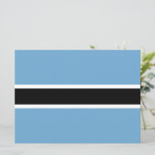 Botswanaanse vlag (Botswana) Kaart (Staand voorkant)