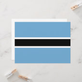 Botswanaanse vlag (Botswana) Kaart (Voorkant / Achterkant in situ)