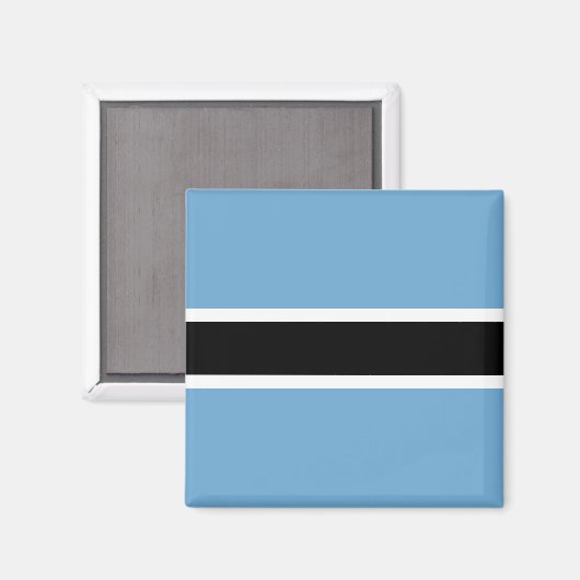 Botswanaanse vlag (Botswana) Magneet (Voorkant / Achterkant)