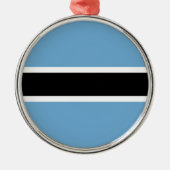Botswanaanse vlag (Botswana) Metalen Ornament (Voorkant)