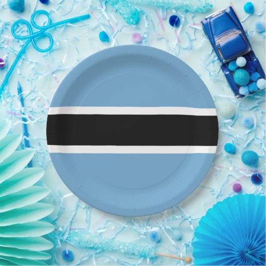 Botswanaanse vlag (Botswana) Papieren Bordje (Feest)