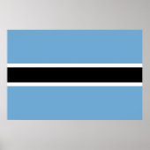 Botswanaanse vlag (Botswana) Poster (Voorkant)
