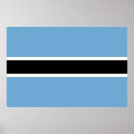 Botswanaanse vlag (Botswana) Poster
