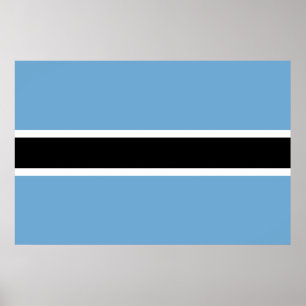 Botswanaanse vlag (Botswana) Poster