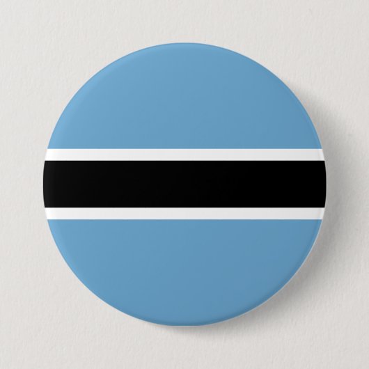 Botswanaanse vlag (Botswana) Ronde Button 7,6 Cm (Voorkant)