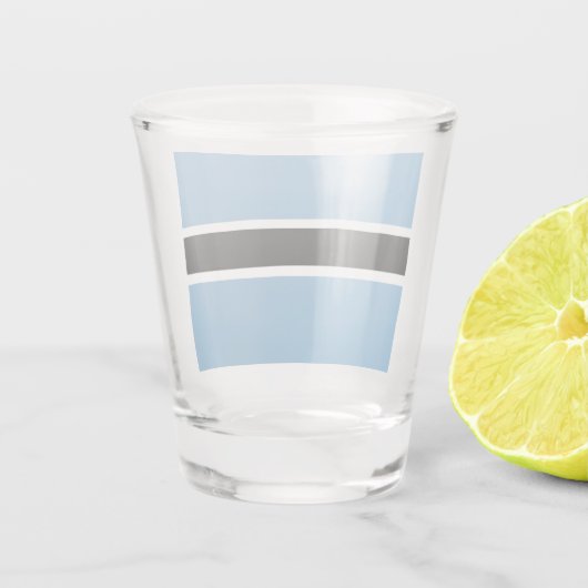 Botswanaanse vlag (Botswana) Shot Glas (Achterkant)