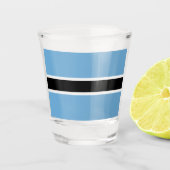 Botswanaanse vlag (Botswana) Shot Glas (Voorkant)