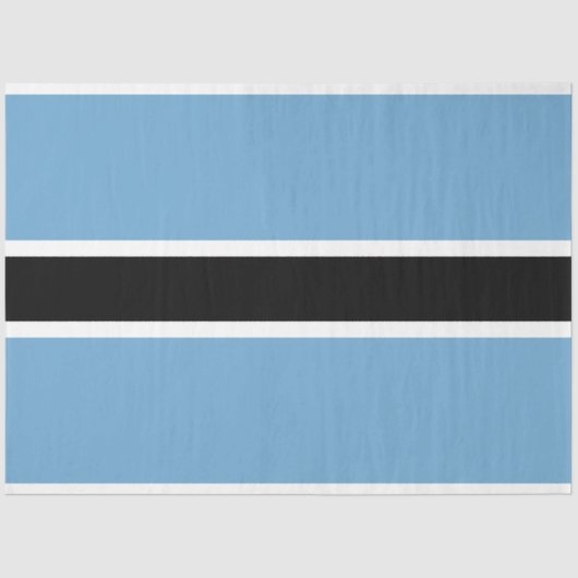 Botswanaanse vlag (Botswana) Tissuepapier (Voorkant)