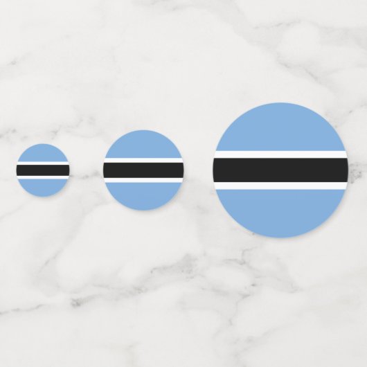 Botswanaanse vlag confetti (Voorkanten)