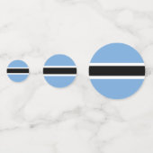 Botswanaanse vlag confetti (Achterkanten)