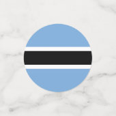 Botswanaanse vlag confetti (Kleine voorkant)