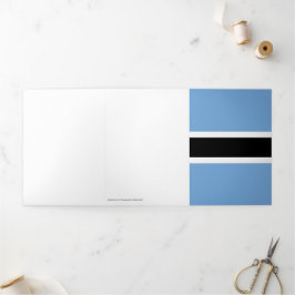 Botswanaanse vlag drieluik kaart
