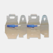 Bottelaar op het strand bedankdoosjes (Uitgevouwen)