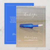 Bottelaar op het strand bedankkaart (Voorkant / Achterkant)