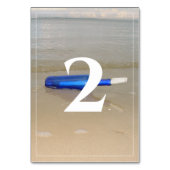 Bottelaar op het strand kaart (Achterkant)