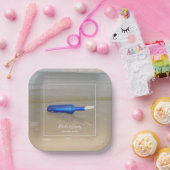 Bottelaar op het strand papieren bordje (Feest)