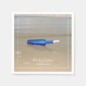 Bottelaar op het strand servet (Voorkant)