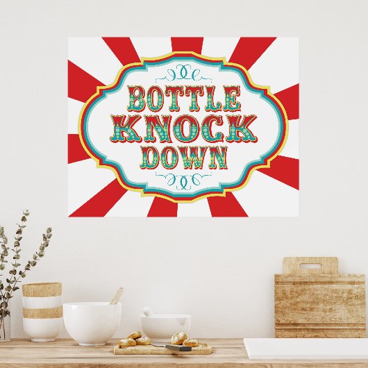 Bottelaar voor carnavalgymbool poster (Keuken)