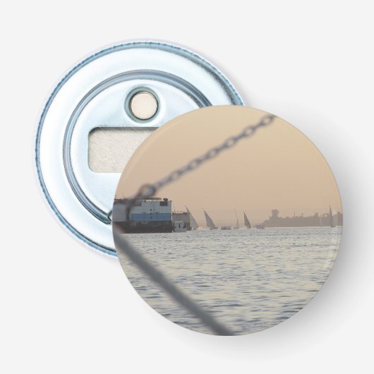 Bottelopener Nile Sunset Button Button Flesopener (Voorkant)