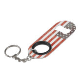 Bottelopener/sleutelketen VS vlag Mini Flessenopener (Voorkant Gekanteld)