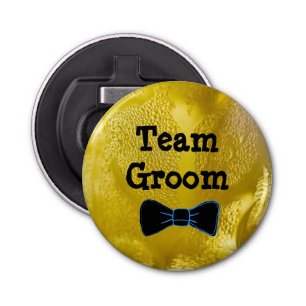 Bottelopener van de Groom Cold Beer Bubbles Button Flesopener